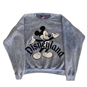 vintage acid wash disneyland mickey sweatshirt